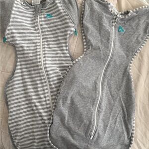 Love to Dream Gray and White Sleep Sacks